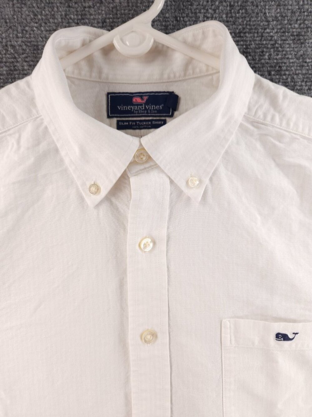Vineyard Vines Cotton Slim Fit Tucker Large Button-Down Oxford Yellow Striped
